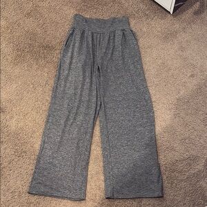 Gray Wide Leg Lounge Pants